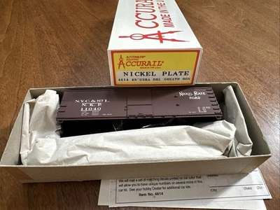 Accurail HO Kit #4614 40’ USRA Dbl Sheath Box Car Nickel Plate NYC&StL 11040 NY - Image 1 of 4