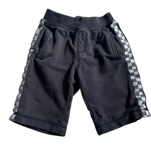 Tea Collection Gray Checkered Terry Shorts - Size 6 - Picture 1 of 5