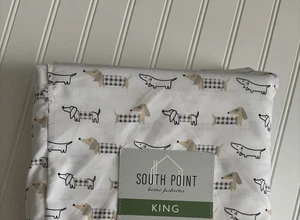 South Point Dackel Home Fashions Mikrofaser King/Groß FLACH Laken NUR Neu - Bild 1 von 6