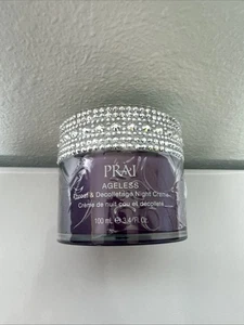 PRAI Crema notte supersize senza età per gola e decolletage 3,4 fl-oz. Nuovo e sigillato - Foto 1 di 3