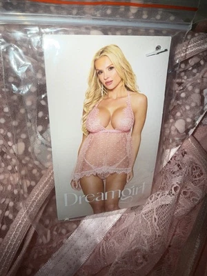 Lencería Dreamgirl Estilo 13502 Cuarzo Rosa Grande Foto 1 de 4