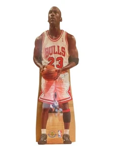 Pannello poster Michael Jordan a grandezza naturale UPPER DECK 1996 firmato raro - Foto 1 di 15