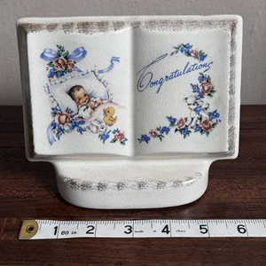Vtg Baby Congratulations Planter Books of Rememberance by Royal Windsor - Picture 1 of 7