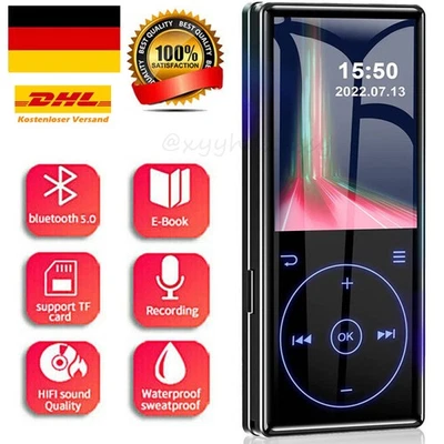 Bluetooth MP3 MP4 Player LCD Display HiFi Bass Music Player FM Radio Audio 16GB - Image 1 of 4
