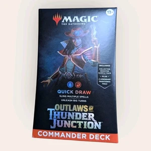MTG Magic - Outlaws of Thunder Junction - Quick Draw Commander Deck - Sealed - Picture 1 of 2