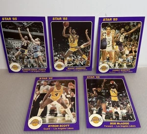 1984-85 Star - 5x7 Los Angeles Lakers Team Starting Five - Picture 1 of 11