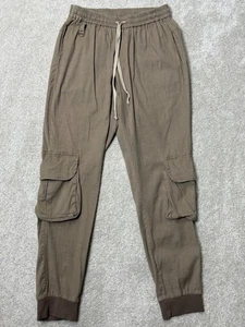 Nathalia Gaviria Hose Damen Größe S hellbraun Gummibund Jogger Cargotasche - Bild 1 von 8