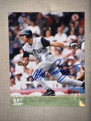 Alex Rodriguez Signed Glossy Color 8 x 10 - Seattle Mariners -circa 1995 - Image 1 of 4
