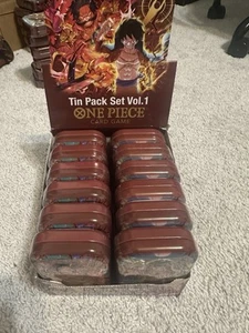 One Piece TCG Mini Tin Pack Set Vol. 1 - TS-01 - LOT of (12) - NEW Display Box - Picture 1 of 3