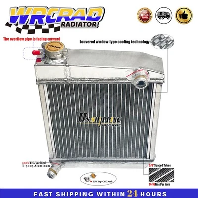 Aluminum Radiator For 1959-97 Austin Rover Mini Cooper S/850/1000/1275 MT 2Row - Imagem 1 de 4