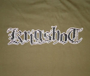 Krigshot - (Logo) shirt - Medium / M (Green) Punk rock / Hardcore - Picture 1 of 4