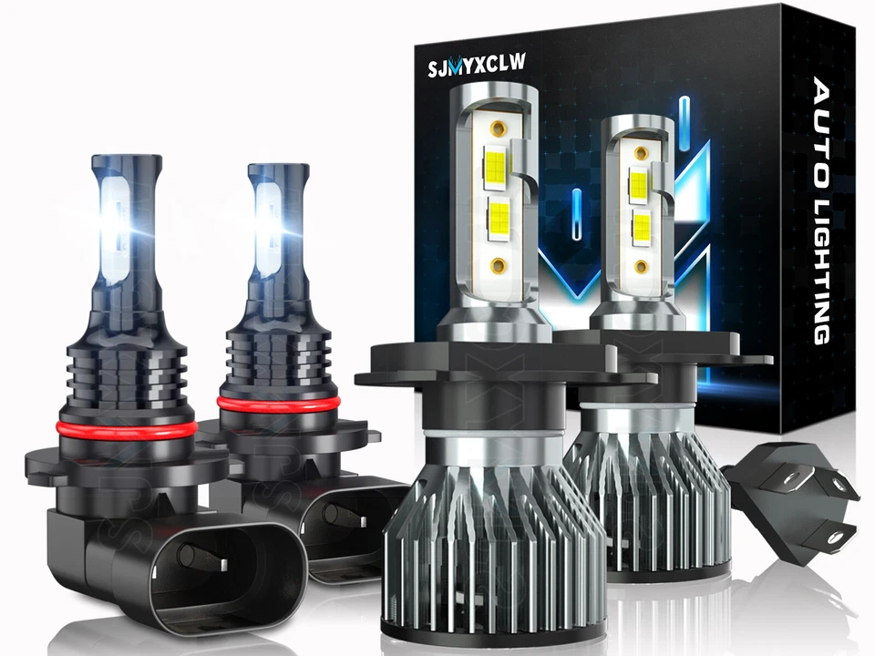 Kit de faros LED de haz alto/bajo y faros antiniebla 6000K para Toyota Hilux 2004-2019 Foto 1 de 4