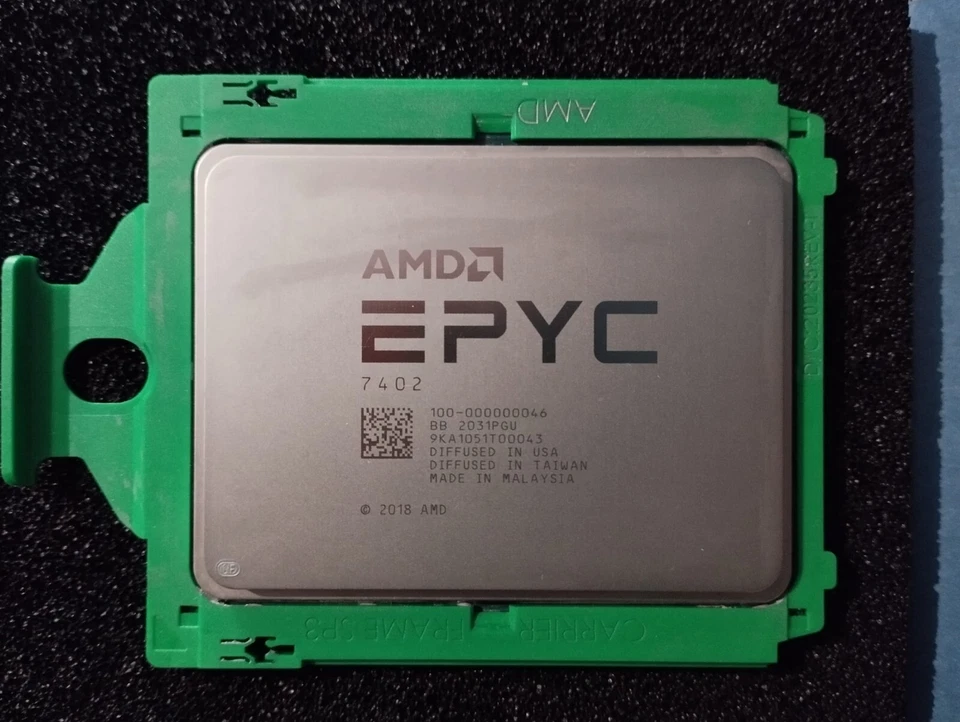 AMD EPYC™ 7402 Processor - 24C/48T - Clock: Up to 3.35GHz - SP3 - 180W - Immagine 1 di 4