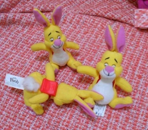 1 Rabbit with Back-Clip 4" Plush Toy, Vintage Disney Stuffed Bean Bag Mc Donalds - Picture 1 of 2