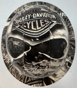New Full Brim Hard Hat Custom Hydro Dipped HARLEY DAVIDSON SKULLS - Picture 1 of 6