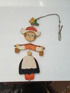 Vintage Prairie Girl Wind Chime Ceramic Pottery  - Picture 1 of 3