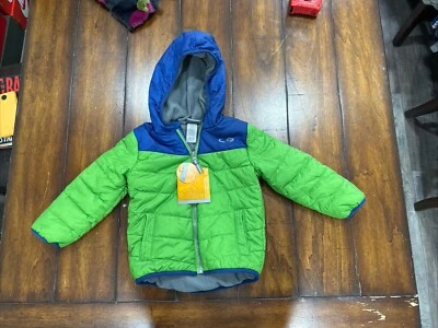Champion - Green/Blue Puffer Jacket, 2T - Image 1 of 4