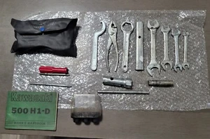 1973 Kawasaki Triple H1 500 OEM Tool Kit / Under Seat Accessory Lot & Manual - Picture 1 of 24