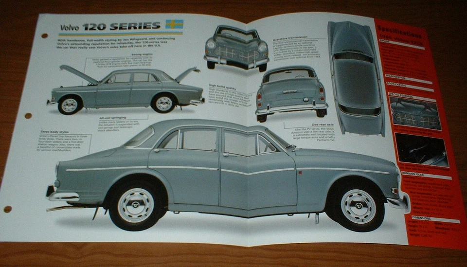 1965 VOLVO 122S ОРИГИНАЛЬНЫЙ IMP БРОШЮРА СПЕЦИФИКАЦИИ ИНФОРМАЦИЯ 65 57 56-70 120 122 S - Изображение 1 из 1