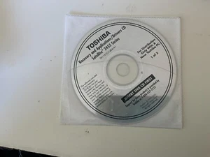 Toshiba Satellite 1405 Series Windows OS Recovery & Drivers CD Set Disc Only - Picture 1 of 1
