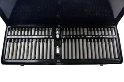 US PRO 58pc Hex Spline Torx and Security Torx Bit Set in Metal Case 1362 - Image 1 of 3