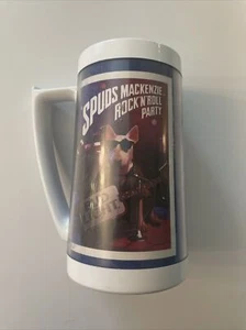 Vintage Bud Light Spuds Mackenzie Rock’n’Roll Party Thermo Serv Plastic Mug 1987 - Picture 1 of 5