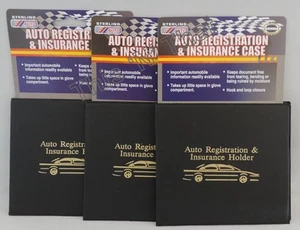 3 Porta Documenti Assicurazione Immatricolazione Auto Camion Custodia Carta d'identità - Foto 1 di 3