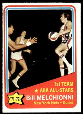 1972-73 Topps #253 Bill Melchionni BASKETBALL New York Nets - Image 1 of 2