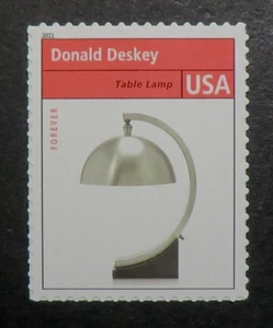 4546d MNH 2011 FCF Donald Deskey Industrial Design Pioneer Cobra Head Table Lamp - Picture 1 of 1