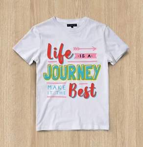Custom Road to Adventure Graphic T-shirt Design Unisex Jersey Short Sleeve Tee - Picture 1 of 6