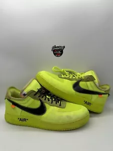 Nike Off-White The 10 Air Force 1 Low Volt Green A04606-700 Virgil Abloh Size 14 - Picture 1 of 8