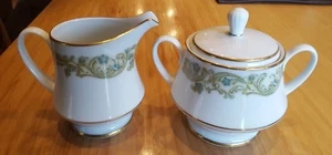 NORITAKE MAYTONE 2359 13 1/2" Cream and Covered Sugar - Picture 1 of 5