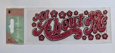 Jolee's Pink Glitter All About Me Little Girl Scrapbooking Title Stickers - Image 1 of 2