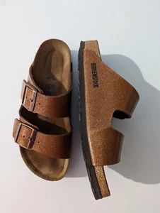 Birkenstock Arizona 37 Weichbettung schmal orange metallic - Bild 1 von 4
