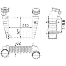 1 Ladeluftkühler MAHLE CI 346 000S BEHR