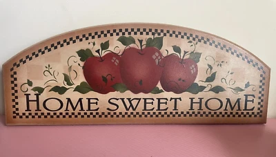 Vintage Rustic Wooden Home Sweet Home Wall Plaque Decor - Image 1 of 4