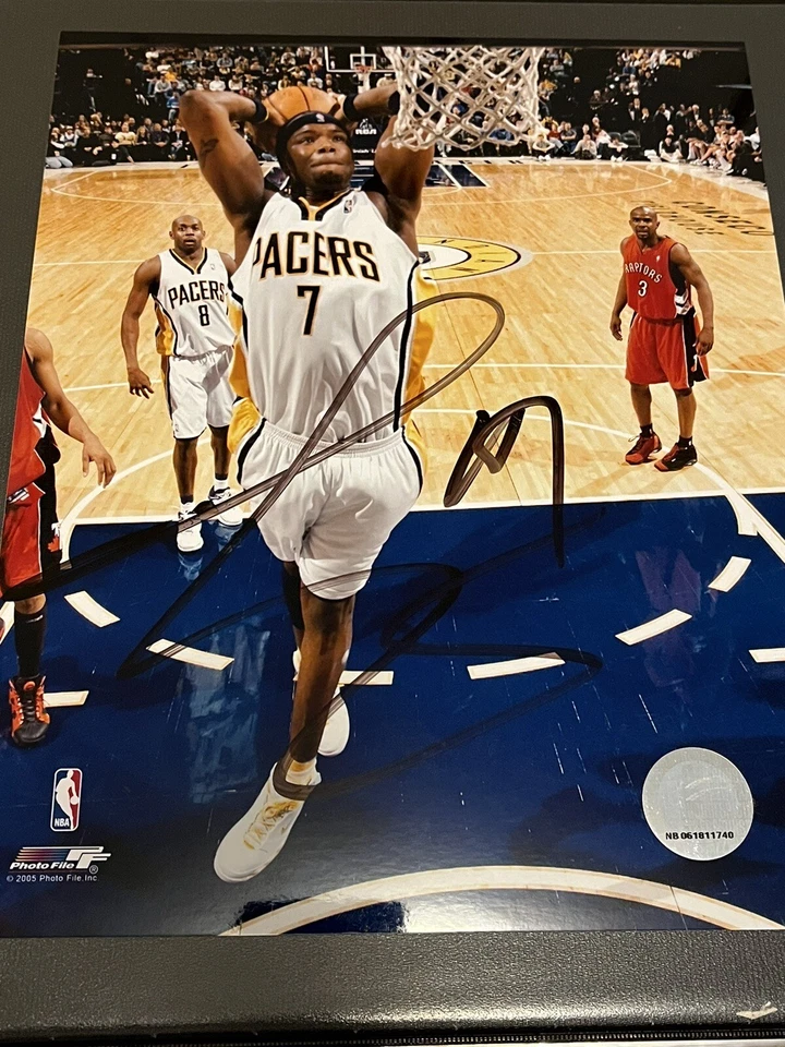 Jermaine O’Neal Autographed Signed NBA 8x10 Photo ~ Indiana Pacers ~ IP Auto - Image 1 of 1