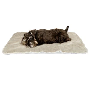 Washable Pet Blanket Dog Cat Bed Soft Sherpa Fleece Warm Reversible Dog Blanket - Picture 1 of 6