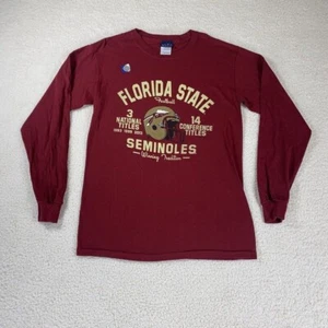 Camisa de manga larga azul 84 NCAA Florida State Seminoles FSU para hombre talla pequeña - Imagen 1 de 9