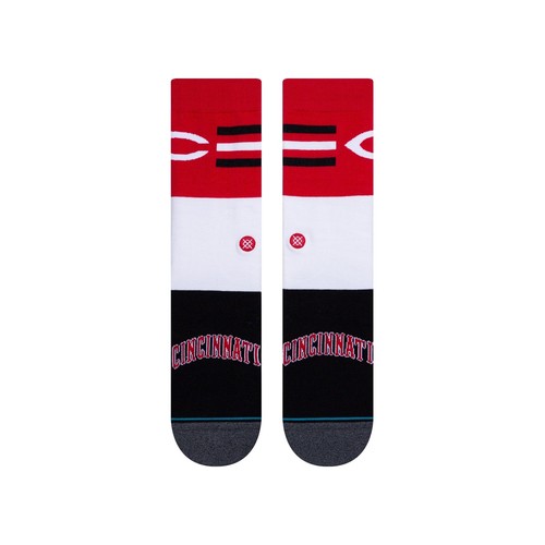 Stance Mens L 9-13 Cincinnati Reds CINCI Color Baseball Crew Socks MLB ...