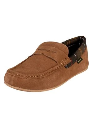 Barbour Men's Porterfield Suede Slippers, Brown