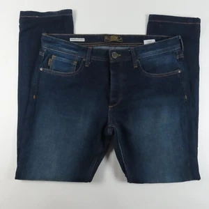 Jack & Jones Mens Jeans Sz 34x34 Originals Clark Regular Fit Straight Leg Denim - Picture 1 of 11
