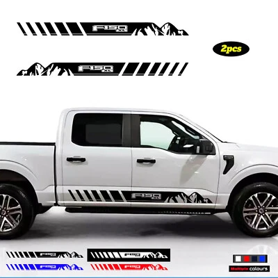 For Ford F-150 XL Vinyl Decals Pickup Side Door Mountain Graphics Stickers 2pcs - Изображение 1 из 4