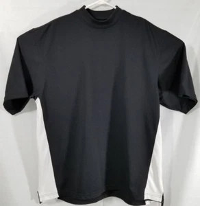 Suéter de golf FootJoy manga corta para hombre talla grande negro blanco - Imagen 1 de 10