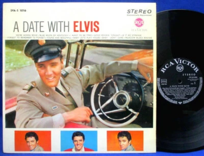 LP ELVIS PRESLEY - A DATE WITH ELVIS / STEREO GERMAN BLACK RCA-VICTOR SVA-S-1016 - Bild 1 von 4