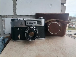 Vintage Soviet Union FED 5 "OLYMPIC's" 35mm Film Camera With Case - Picture 1 of 10