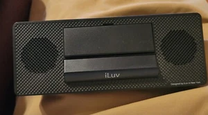 iLuv ISP125BLK ModernBox Portable Speaker Stand Black - Picture 1 of 5