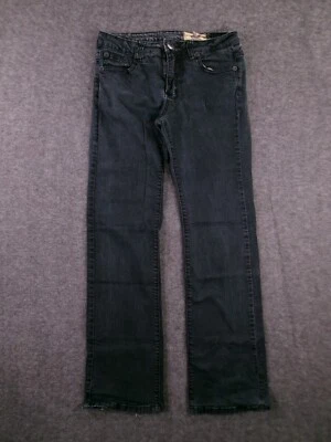 Pantalones de mezclilla V Cristina para mujer 8 negros pierna recta lavado oscuro cápsula minimalista causal Foto 1 de 4