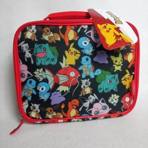 Thermos Pokemon Insulated Lunch Box Pikachu Bag Bulbasaur Charmander Squirtle - Picture 1 of 9