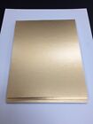 50 Uncut 8 x 10 Inches Gold Mat Board Regular Decorative Alkaline pH WhiteCore